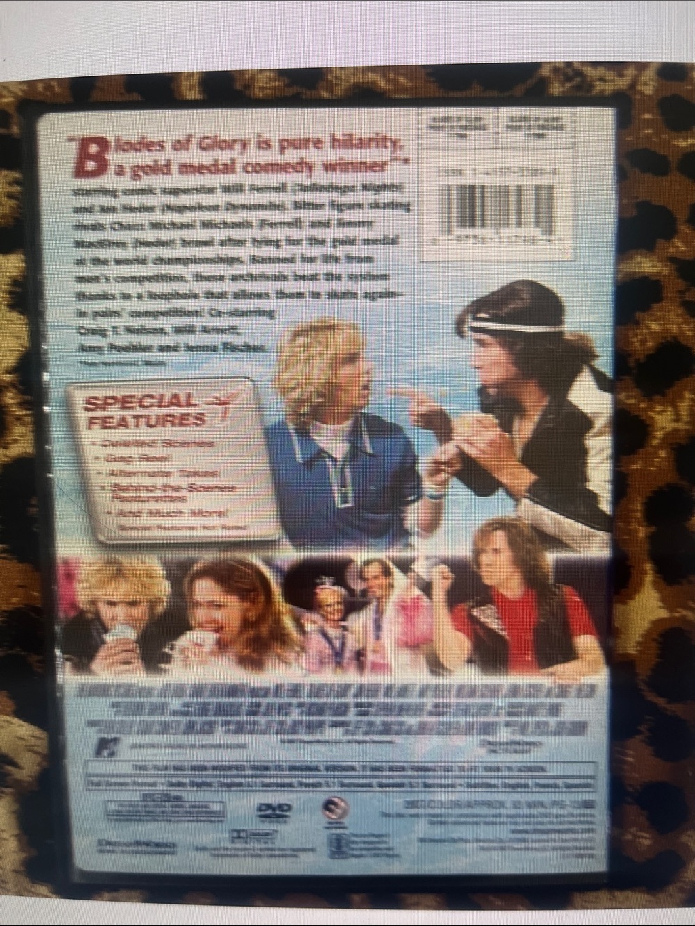 Dreamworks DVD - Leopard Print & Blue Cover Art